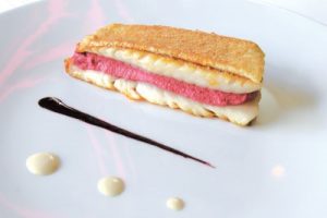 Filetes de salmonete a la crema